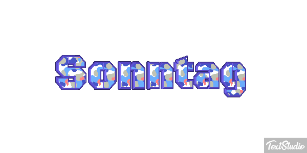 Sonntag Texteffekt