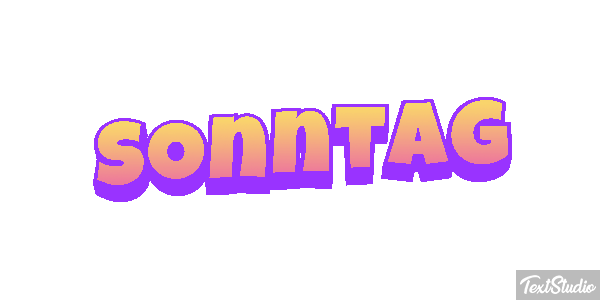 Sonntag Texteffekt