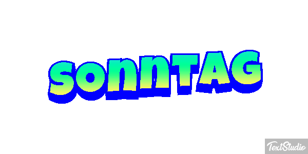 Sonntag Texteffekt