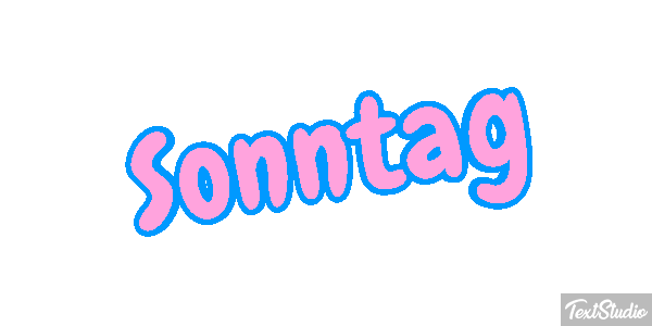 Sonntag Texteffekt
