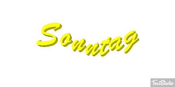 Sonntag Texteffekt