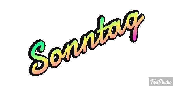 Sonntag Texteffekt