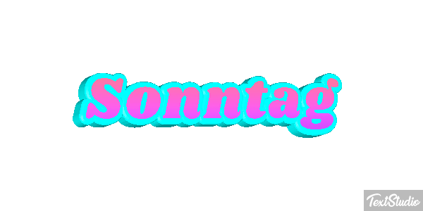 Sonntag Texteffekt