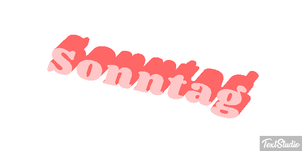 Sonntag Texteffekt