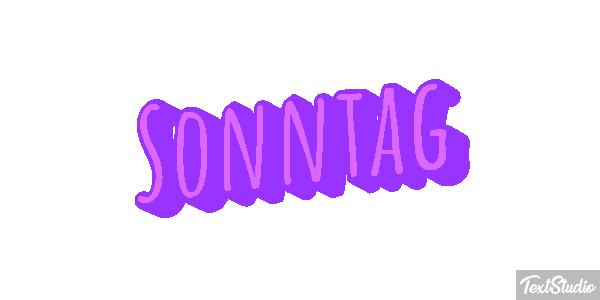 Sonntag Texteffekt
