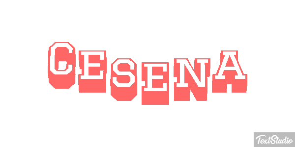Cesena Text effect