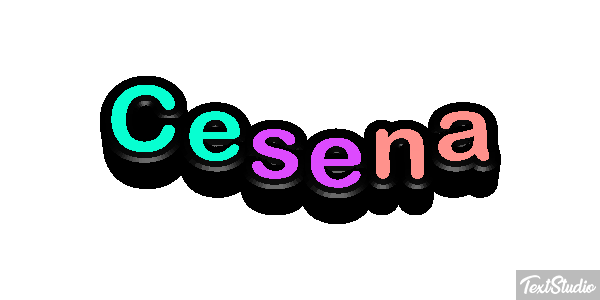 Cesena Text effect