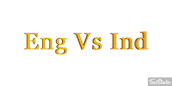 Eng Vs Ind Efecto de texto