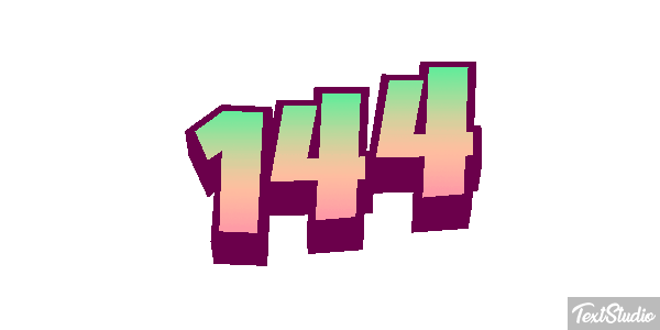 144 Metin efekti