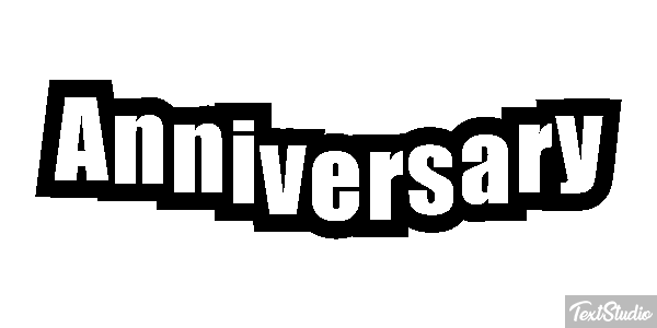 Anniversary Effetto testo