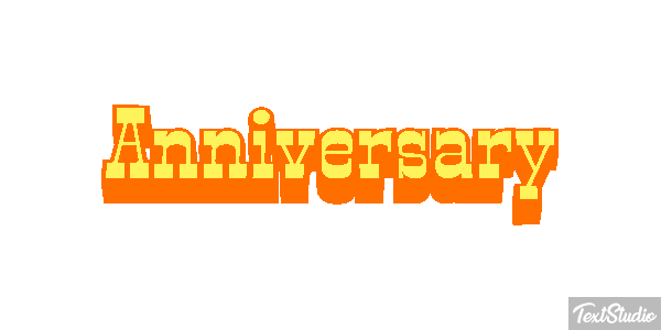 Anniversary Effetto testo