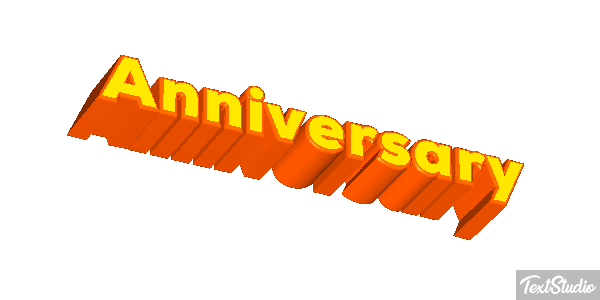 Anniversary Effetto testo