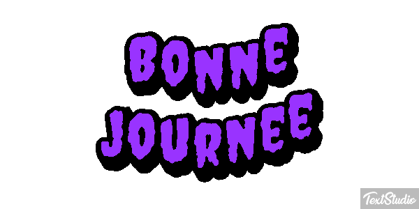 Bonne journée Effet de texte