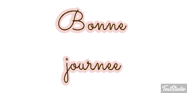 Bonne journée Effet de texte