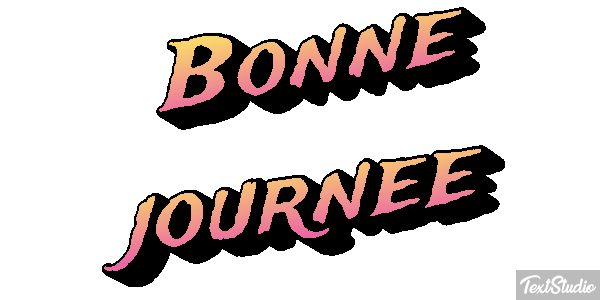 Bonne journée Effet de texte