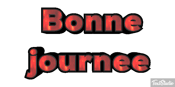 Bonne journée Effet de texte