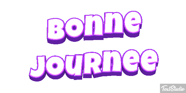 Bonne journée Effet de texte