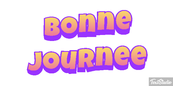 Bonne journée Effet de texte