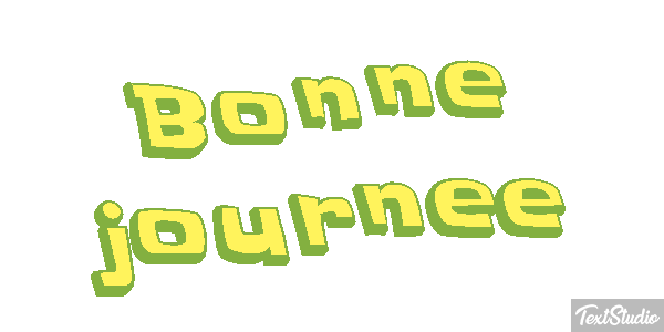 Bonne journée Effet de texte