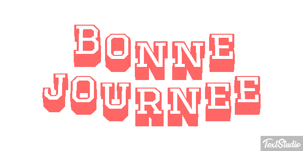 Bonne journée Effet de texte