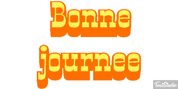 Bonne journée Effet de texte