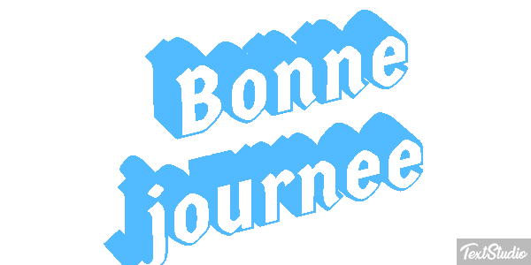Bonne journée Effet de texte