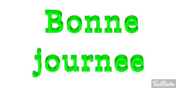 Bonne journée Effet de texte
