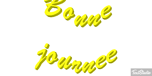 Bonne journée Effet de texte