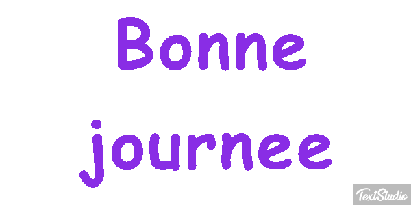 Bonne journée Effet de texte