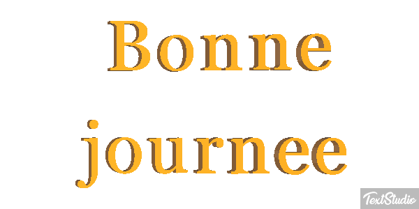 Bonne journée Effet de texte