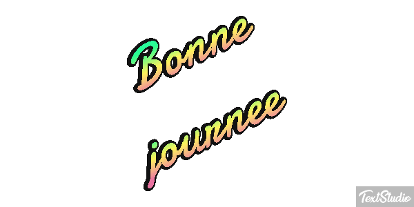 Bonne journée Effet de texte