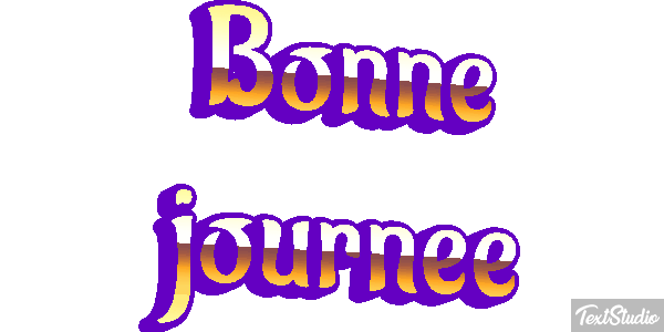 Bonne journée Effet de texte