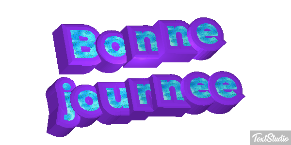 Bonne journée Effet de texte