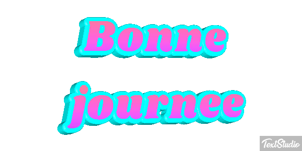 Bonne journée Effet de texte