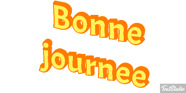 Bonne journée Effet de texte