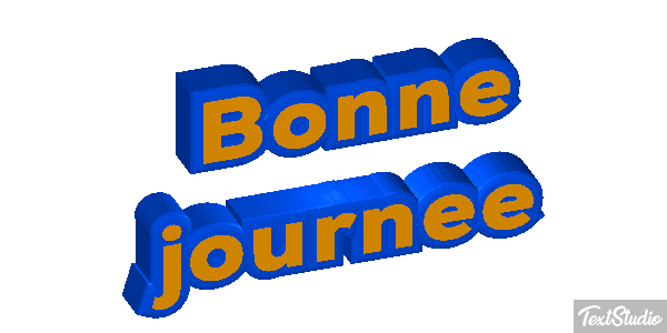 Bonne journée Effet de texte