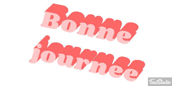 Bonne journée Effet de texte
