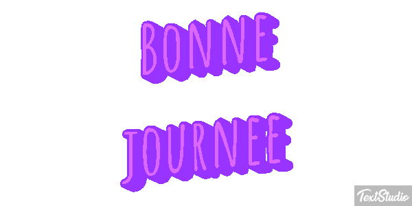 Bonne journée Effet de texte