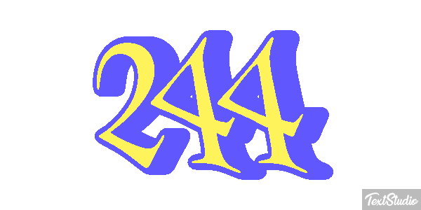 244 Текстовый эффект