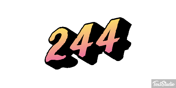 244 Текстовый эффект
