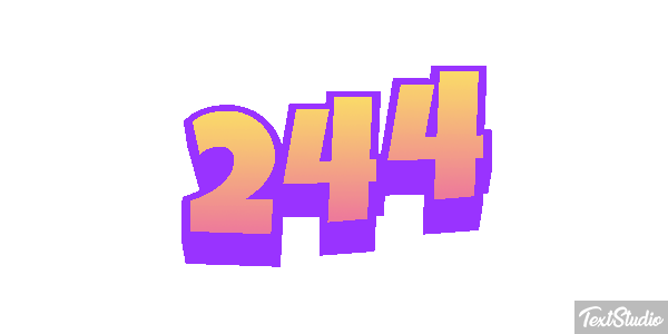 244 Текстовый эффект