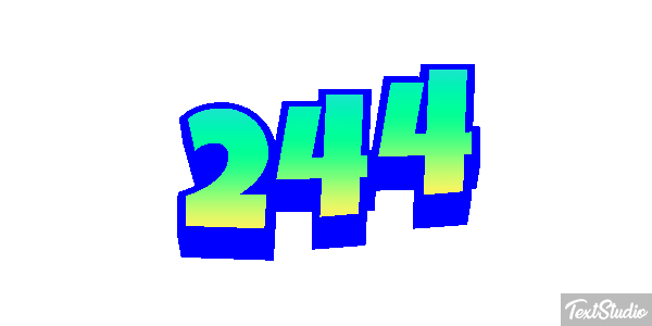 244 Текстовый эффект