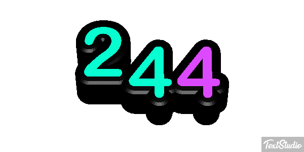244 Текстовый эффект