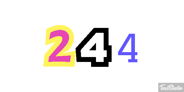 244 Текстовый эффект