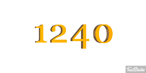 1240 Text effect