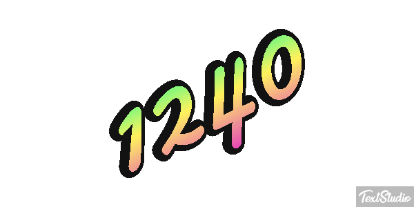 1240 Text effect