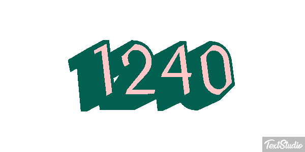 1240 Text effect