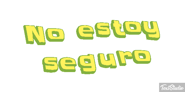 No estoy seguro Efecto de texto