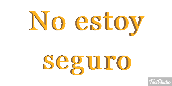 No estoy seguro Efecto de texto