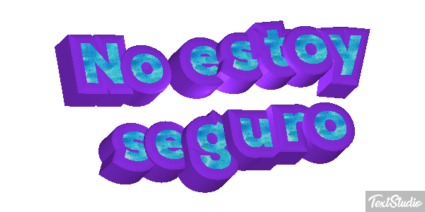 No estoy seguro Efecto de texto